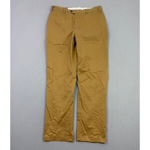 Orvis Signature Collection Pants Men's 36 (Fits 36x34) Khaki Flat Front Preppy